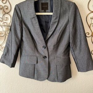 The Limited Gray Blazer Tailored Suit Jacket